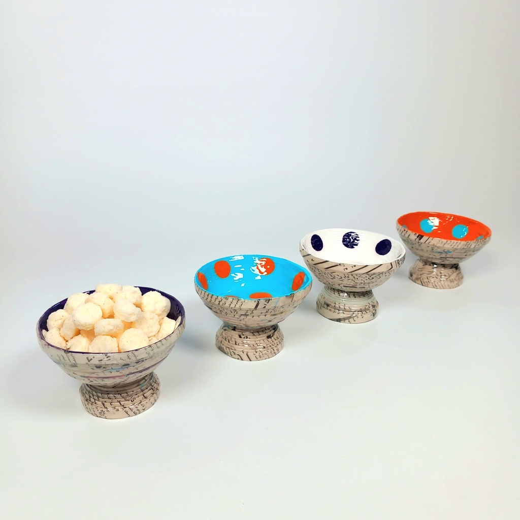 Mini Deep Bowl with Stand Set (4)