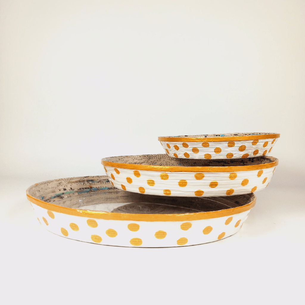 Round Tray - Polka